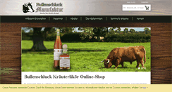 Desktop Screenshot of bullenschluck.com